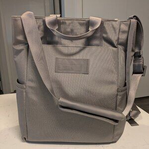 Dagne Dover Petra Convertible Tote | Hybrid Travel Laptop Backpack | Color: Ash